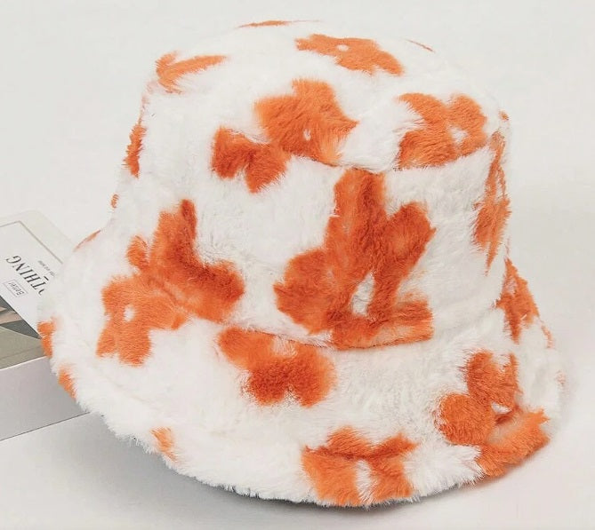 Fluffy Flower Bucket Hats