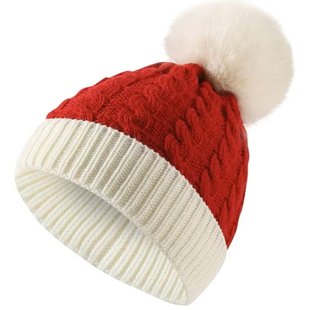 Kids Bobble Hat Green or Red
