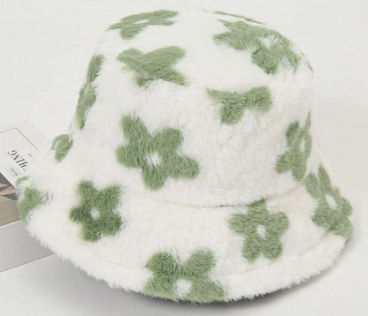 Fluffy Flower Bucket Hats
