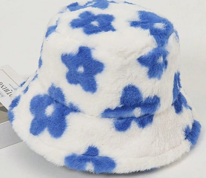 Fluffy Flower Bucket Hats