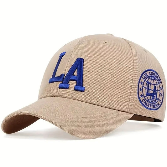 LA Baseball Cap Beige Blue