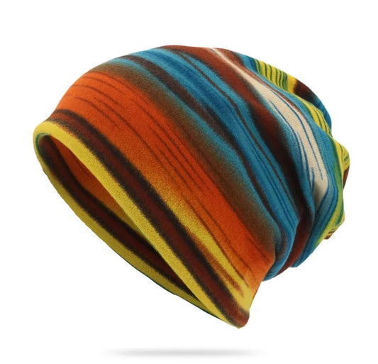 Striped Multi-Coloured Snoods/Beanies