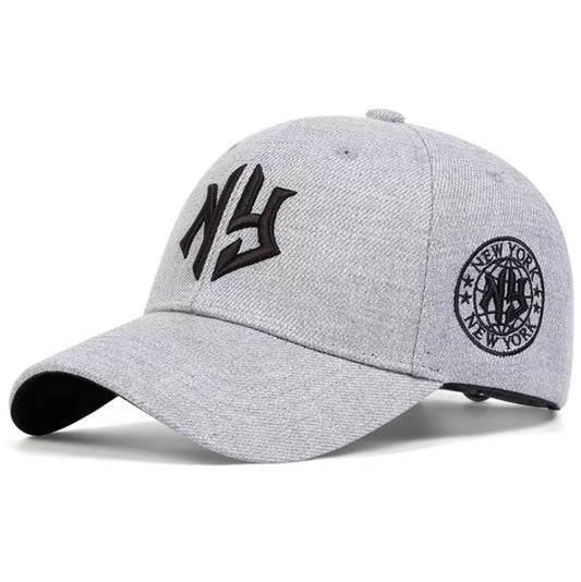 New Style New York Baseball Cap Grey Black